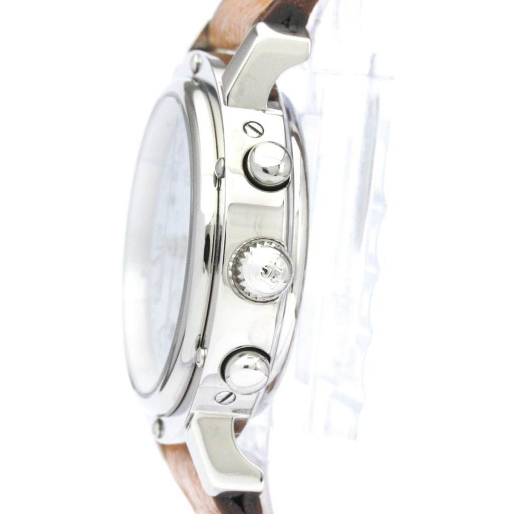 HERMESPolished  Clipper Chronograph Steel Quartz Ladies Watch CL1.310 BF560089 - Picture 4 of 9